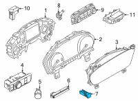 OEM 2020 Ford Escape Hazard Switch Diagram - JX7Z-13350-A