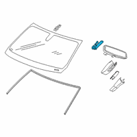 OEM 2013 Cadillac ATS In-Car Sensor Diagram - 39005090