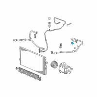 OEM 2005 Chevrolet Cobalt Cap, A/C Refrigerant Service Valve Diagram - 52476997