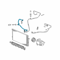 OEM 2006 Chevrolet HHR Hose Asm-A/C Compressor & Condenser Diagram - 15778440