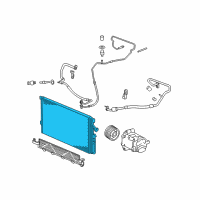 OEM 2010 Chevrolet HHR Condenser Diagram - 20889194