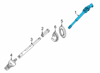 OEM 2022 Cadillac CT5 Upper Shaft Diagram - 23417149