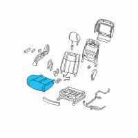 OEM 2014 Nissan Maxima Cushion Assembly - Front Seat Diagram - 87300-9DH1B