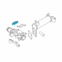 OEM 2006 Chevrolet Silverado 2500 HD EGR Valve Gasket Diagram - 97367013