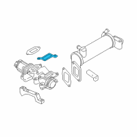 OEM 2009 Chevrolet Express 3500 EGR Valve Gasket Diagram - 97367014