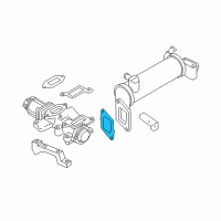 OEM GMC Sierra 2500 HD Classic Gasket, EGR Valve Diagram - 97303655