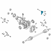 OEM 2015 Lincoln MKS Front Bracket Diagram - 8G1Z-4K360-A