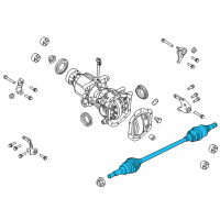 OEM 2015 Ford Special Service Police Sedan Axle Shaft Assembly Diagram - 8A8Z-4K138-A