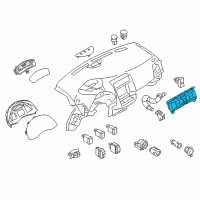OEM 2011 Nissan Leaf Control Assembly Diagram - 27500-3NA0C