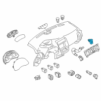 OEM Nissan Leaf Switch Assy-Hazard Diagram - 25290-3NA0A