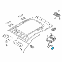 OEM 2020 Hyundai Elantra GT Lens-Overhead Console Lamp, LH Diagram - 92822-G3010