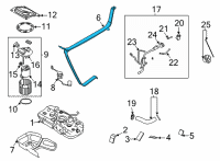 OEM 2022 Hyundai Sonata Band Assembly-Fuel Tank LH Diagram - 31210-L5000