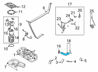 OEM 2022 Hyundai Sonata Hose-Fuel Filler Diagram - 31036-L5500