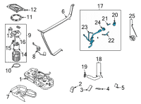 OEM Hyundai Sonata Filler Neck & Hose Assembly Diagram - 31030-L5500