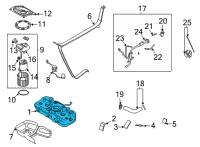 OEM 2021 Hyundai Sonata Tank Assembly-Fuel Diagram - 31150-L5500