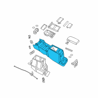 OEM 2007 Chrysler Aspen Console-Base Diagram - 1JG421D1AA