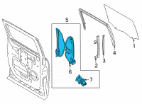 OEM 2021 Ford F-150 REGULATOR ASY - WINDOW Diagram - ML3Z-1627000-C