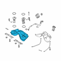 OEM Ford Mustang Fuel Tank Assembly Diagram - 9R3Z-9002-A