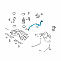 OEM 2013 Ford Mustang Filler Pipe Diagram - AR3Z-9034-F