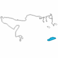 OEM Cadillac XLR Lamp Asm-Rear License Plate Diagram - 10310133