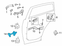 OEM Toyota Corolla Cross Door Check Diagram - 68630-0A050