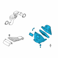 OEM Kia Sorento Air Cleaner Assembly Diagram - 281102P200