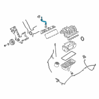 OEM 2014 Ford E-250 Oil Filler Tube Diagram - 9C2Z-6763-A