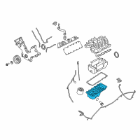 OEM 2002 Ford E-150 Econoline Oil Pan Diagram - F7UZ-6675-AC