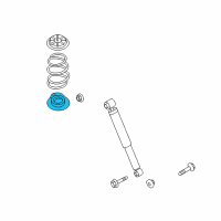 OEM 2014 Nissan Rogue Select Rear Spring Seat-Rubber Lower Diagram - 55032-EN00A