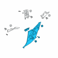 OEM Hyundai Veloster Trim Assembly-Quarter INR LH Diagram - 85510-J3000-NNB