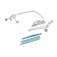 OEM 2020 Lexus RX450h Rear Wiper Blade Diagram - 85242-0E100