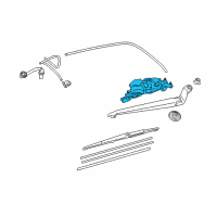 OEM Lexus Motor Assy, Rear Wiper Diagram - 85130-0E110