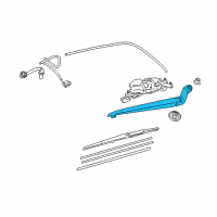 OEM Lexus Rear Wiper Arm Diagram - 85241-0E020