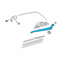 OEM 2016 Lexus RX350 Rear Wiper Arm Diagram - 85241-0E020