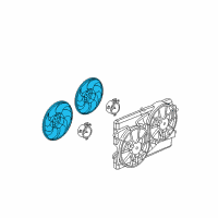 OEM Chevrolet Equinox Fan Blade Diagram - 89022508