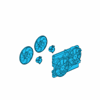 OEM Saturn Vue Fan Shroud Diagram - 10387467