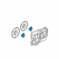 OEM Chevrolet Equinox Fan Motor Diagram - 89024961