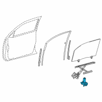 OEM 2018 Toyota Tacoma Window Motor Diagram - 85710-04040