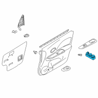 OEM 2014 Nissan Versa Switch Assy-Power Window, Main Diagram - 25401-3AA2B