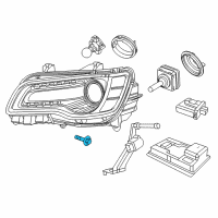 OEM 2017 Dodge Challenger Screw-HEADLAMP Mounting Diagram - 6509758AA