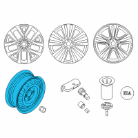 OEM 2013 Hyundai Tucson Wheel Assembly-Temporary Diagram - 52910-2E900