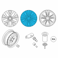 OEM 2016 Kia Sportage Wheel Assembly-Aluminum Diagram - 529103W710