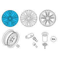 OEM 2015 Kia Sportage Wheel Assembly-Aluminum Diagram - 529103W610