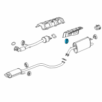 OEM Chevrolet Spark Rear Muffler Insulator Diagram - 95146220