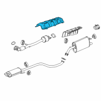 OEM Chevrolet Spark Heat Shield Diagram - 94579644