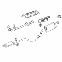 OEM Chevrolet Spark EV Muffler & Pipe Gasket Diagram - 96395470