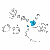 OEM 2000 Toyota RAV4 Hub Diagram - 42301-42010