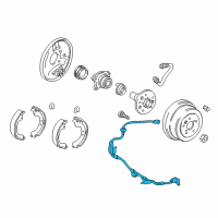 OEM 1996 Toyota RAV4 Rear Speed Sensor Diagram - 89545-42010
