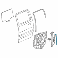 OEM Ram 1500 Run-Glass Channel Diagram - 68321341AA