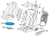 OEM 2021 Acura TLX Heater, Front Diagram - 81134-TGV-A21